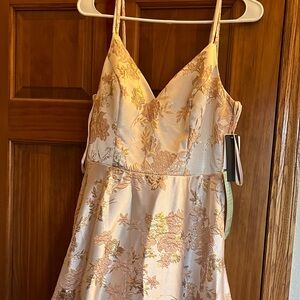 Elegant Floral Embroidered Dress